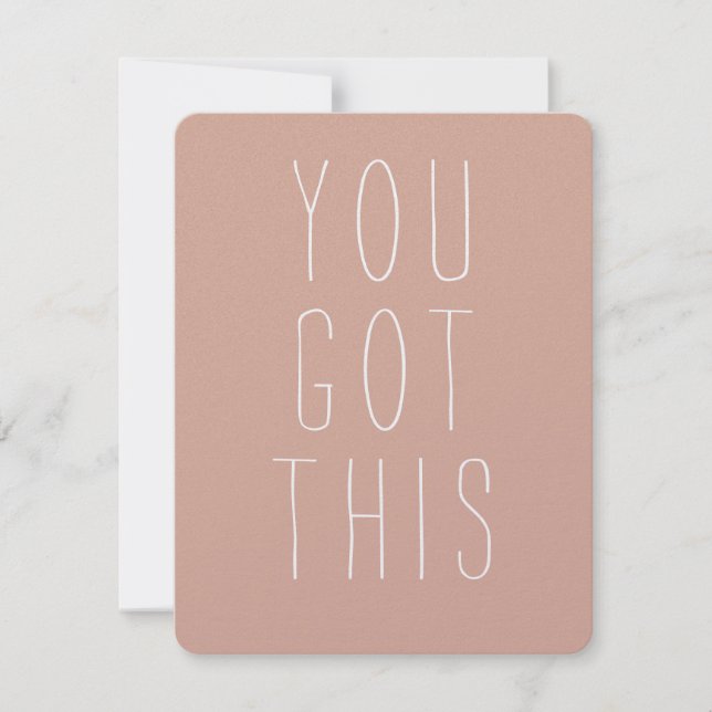 Cartão De Agradecimento You Got This Encouragement Card (Frente)