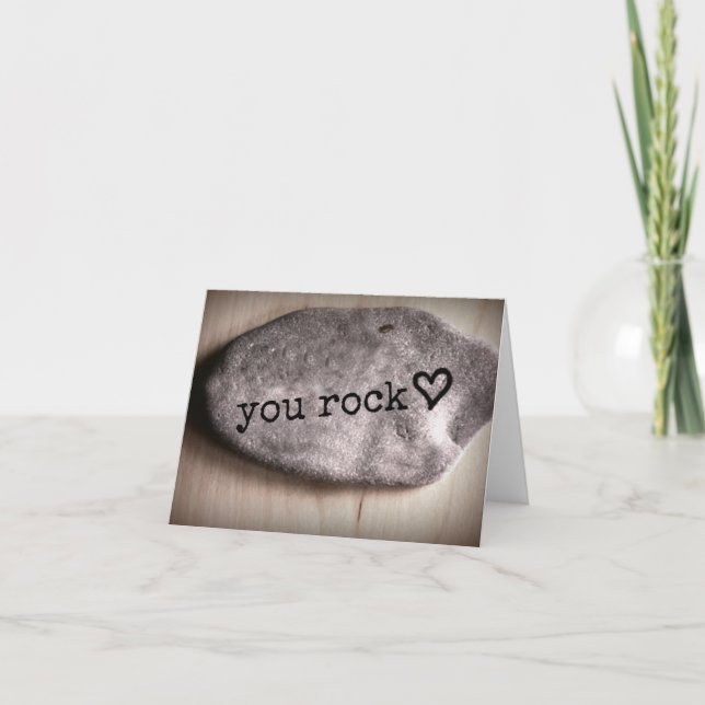 Cartão De Agradecimento You Rock Random Acts of Kindness Notecard (Frente)