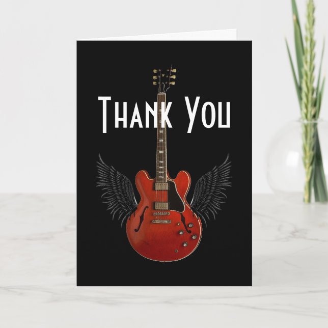 Cartão De Agradecimento You Totally Rock! Thank You Card (Frente)