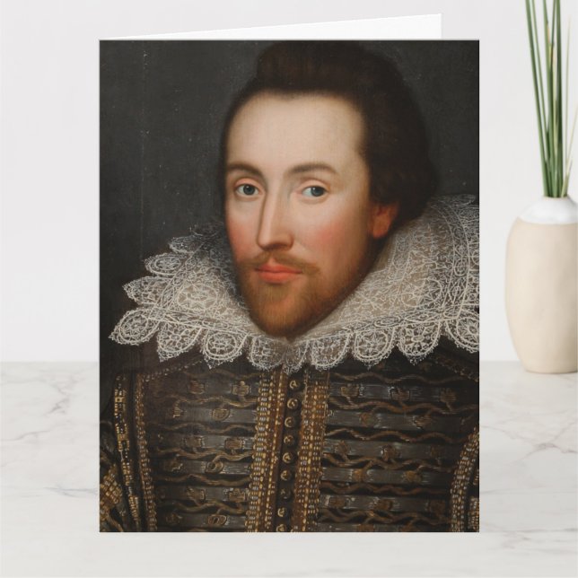 Cartão De Agradecimento Young William Shakespeare BIRTHDAY Card (Frente)
