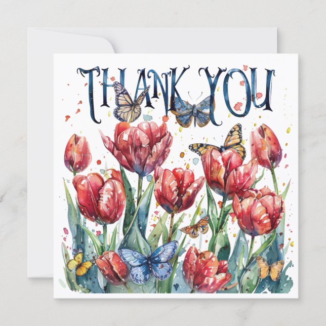 Cartão De Agradecimento Your kindness touched my heart Thank You Card (Frente)