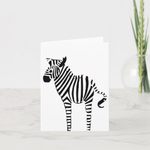 Cartão De Agradecimento Zebra Lovers Obrigado ou Note Cards