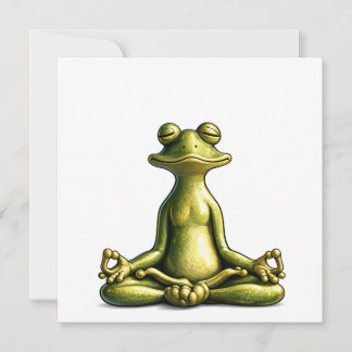 Cartão De Agradecimento Zen Frog