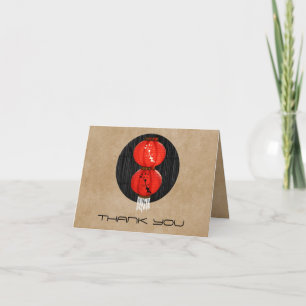 Cartão De Agradecimento Zen Thank You Card With Chinese Lantern