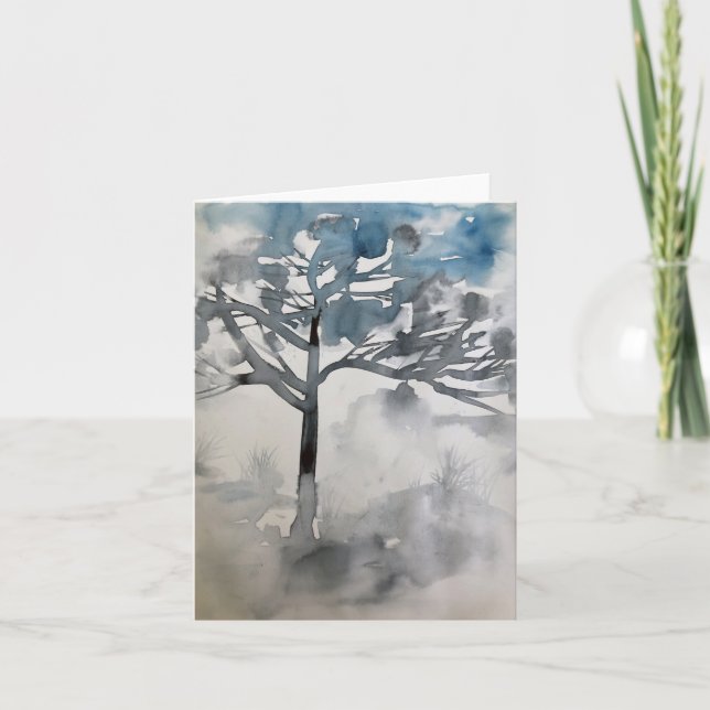 Cartão de água para inverno (Frente)