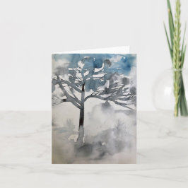 Cartão de água para inverno