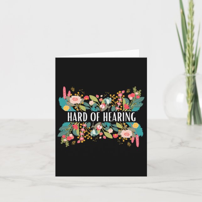 Cartão De Alerta E Design De Sensibilização Para Os Surdo (Frente)