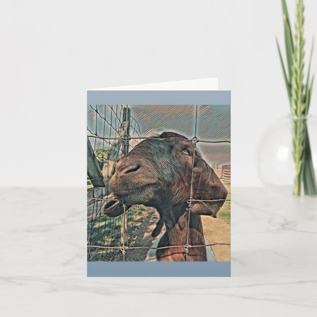 Cartão de Alô de Cabra - Em Branco (Frente)