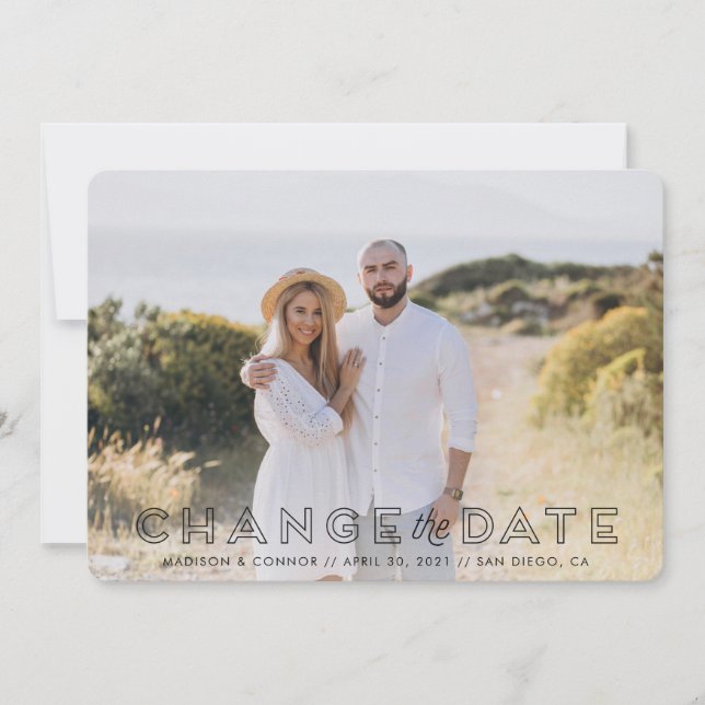 Cartão de Alteração de Data com Foto (Frente)