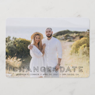 Cartão de Alteração de Data com Foto