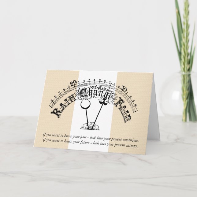 Cartão de Alteração Pessoal de Escala de Barômetro (Frente)