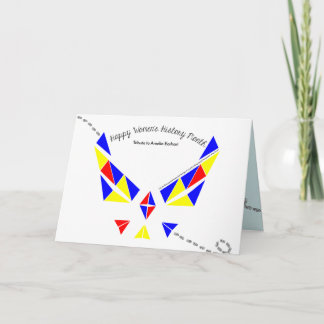 Cartão de Ameila Earhart do mês da história das