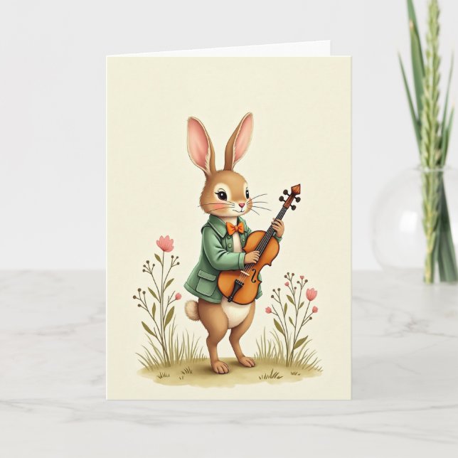 Cartão de Amigo Musical Critter (Frente)