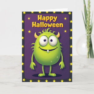 Cartão de Amigo Verde Feliz Halloween