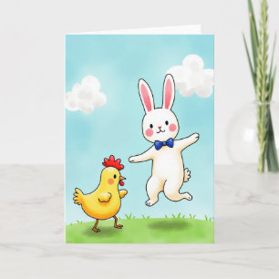 Cartão de Amigos Animais Alegres