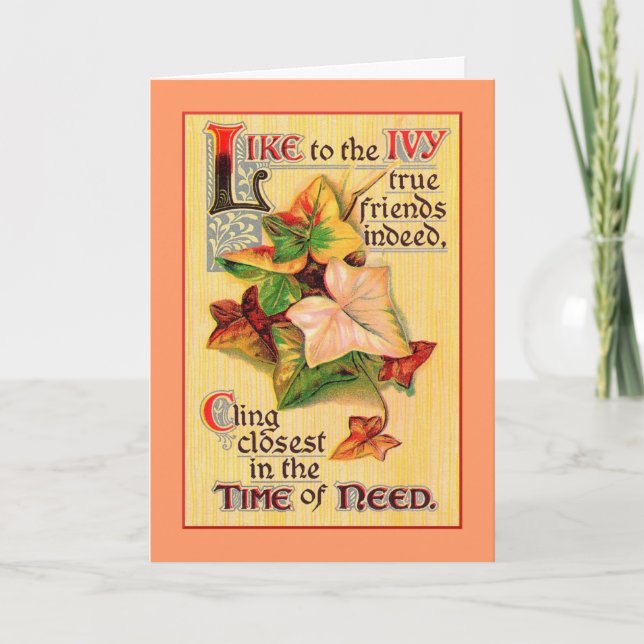 Cartão de Amigos Verdadeiro (Frente)