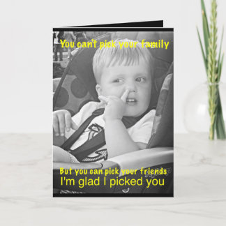 Cartão de amizade engraçado