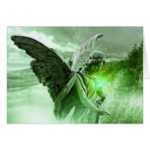 Cartão de Amizade Suporte a Anjo Místico