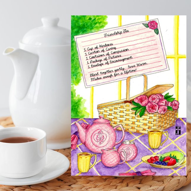 Cartão de Amizade Tea (Criador carregado)