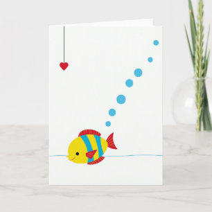 Cartão de Amor Aquático Doce