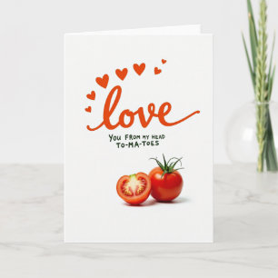 Cartão de Amor Até os Tomates