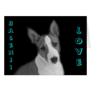 Cartão de Amor Basenji