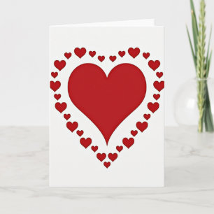 Cartão de Amor Carmesim Sincero