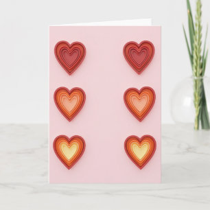 Cartão de Amor com Coração Aninhado
