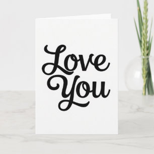 Cartão de Amor com Letra Mínima