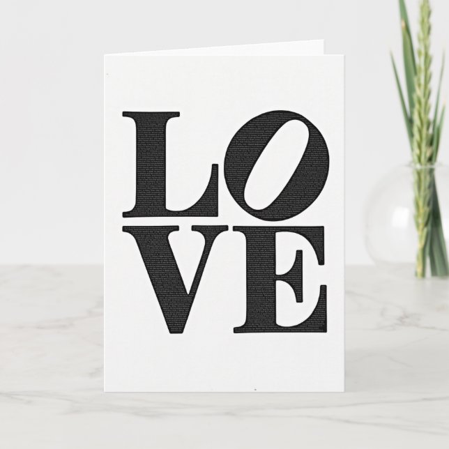 Cartão de Amor com Texto Simples (Frente)