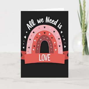 Cartão de Amor Corações e Arco-íris