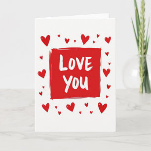 Cartão de Amor Corações Românticos