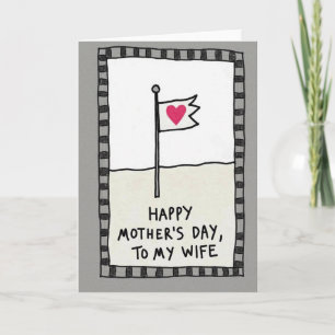 Cartão de Amor das Mães Desenhado à Mão