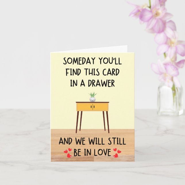 Cartão de Amor de Aniversário de Gaveta (Orquídea)