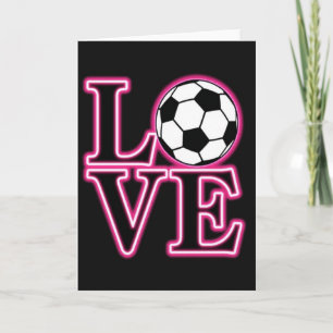 Cartão de Amor de Futebol