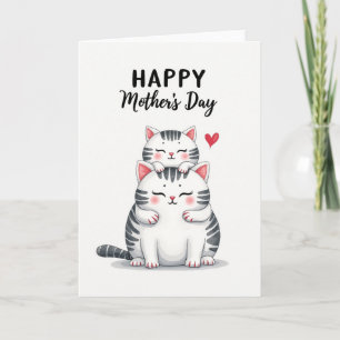 Cartão de Amor de Gatinho Listrado