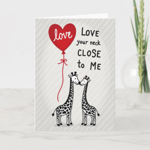 Cartão de Amor de Girafa Perto de Mim