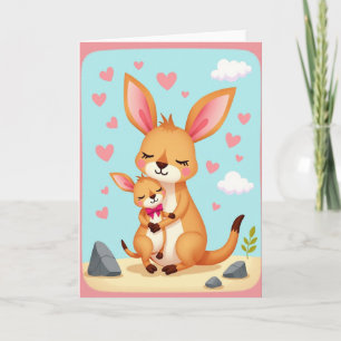 Cartão de Amor de Marsupial Doce