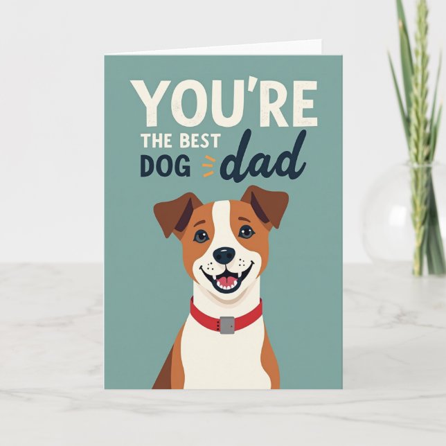 Cartão de Amor de Pai de Cachorro (Frente)