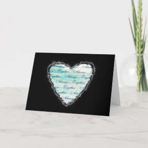 Cartão de Amor de Romance de Namorados Sempre Junt