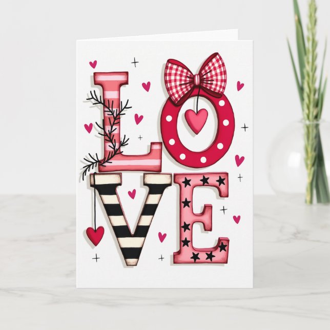 Cartão de Amor de São Valentim (Frente)