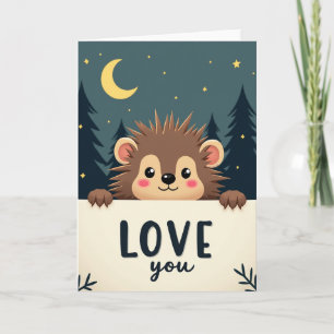 Cartão de Amor doouriço Espinhoso
