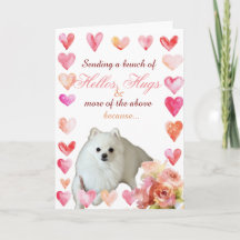 Cartão de Amor e Abraços com Punny Pup