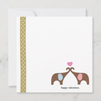 Cartão de amor elefante 5x5