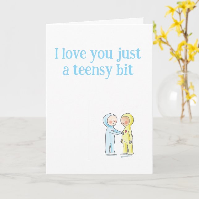 Cartão de Amor Engraçado do Dia dos Namorados (Flor Amarela)