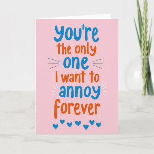 Cartão de Amor Engraçado que te Incomoda para Semp