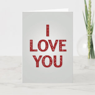 Cartão de Amor Floral Eu Te Amo