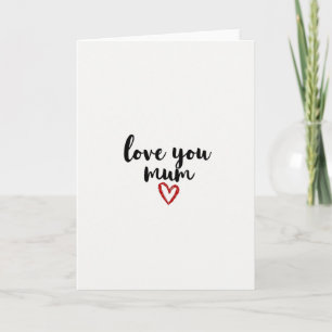 Cartão de Amor Listrado para a Mamãe