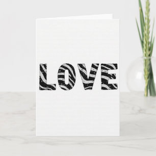 Cartão de Amor Listrado Simples