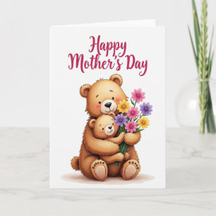 Cartão de Amor Materno de Pelúcia